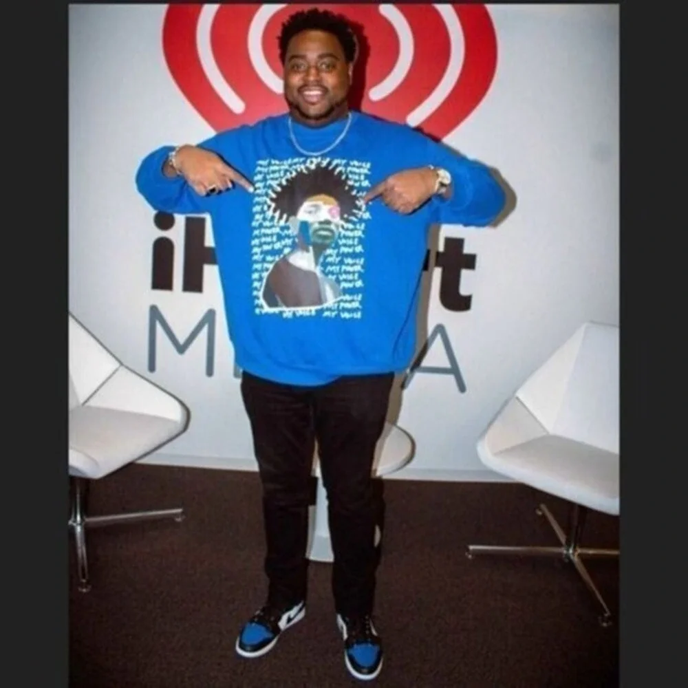 My Voice, My Power Royal Blue Graphic Pullover Sweatshirt Blue‎ size XXL
